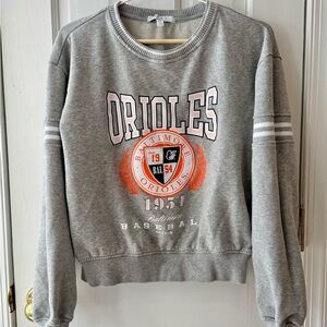 Baltimore Orioles Gray Crewneck Sweatshirt